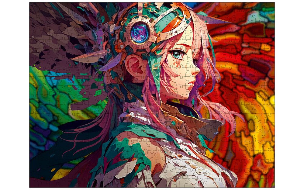 Пазл деревянный Красочное аниме 500 элементов, Фрея PZLD-001