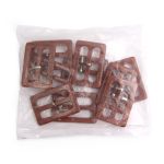 Пряжка с язычком 40 мм, 102 св.коричневый, 10 шт /TOS/