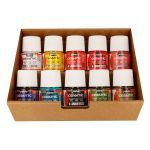 Набор красок Pebeo Ceramic Коллекция по керамике и металлу с аксессуарами 10 цв. 45 мл