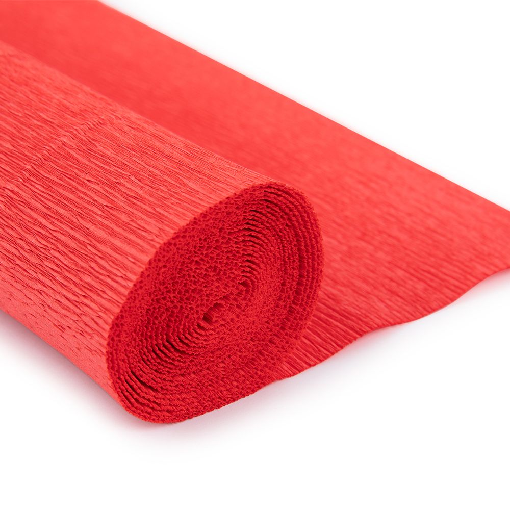 Бумага гофрированная (креповая) 180 г/м², 50 см / 2.5 метра, 20/E5 кораллово-розовый, Blumentag GOF-180