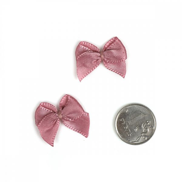Бантики пришивные 1 см 91 розовый рубин, арт.MJ.RF.071.91, 100 шт