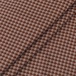 Ткань для пэчворка PEPPY БАБУШКИН СУНДУЧОК ФАСОВКА 100х112 см, 140±5 100% хлопок, БС-09 клетка коричневый, Peppy БАБУШКИН СУНДУЧОК