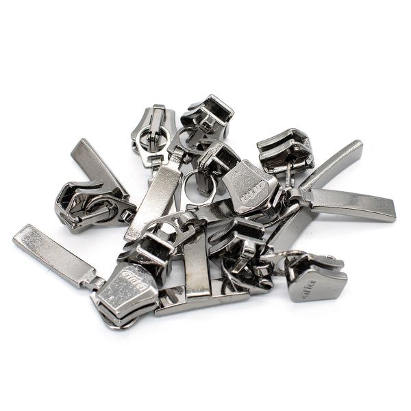 Слайдер (замок) для молнии трактор Arta Т6 (6 мм), черн. никель -F, уп.10 шт, S090324