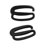 Крючки для бюстгальтера пластик 20.0 мм, 50 шт, черный, Globus