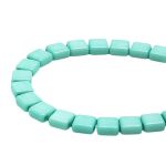 Бусины пластик 6х6х3 мм, 50 г, с двойным отверстием, плоский квадрат, 2 мятный, Astra&Craft 7429