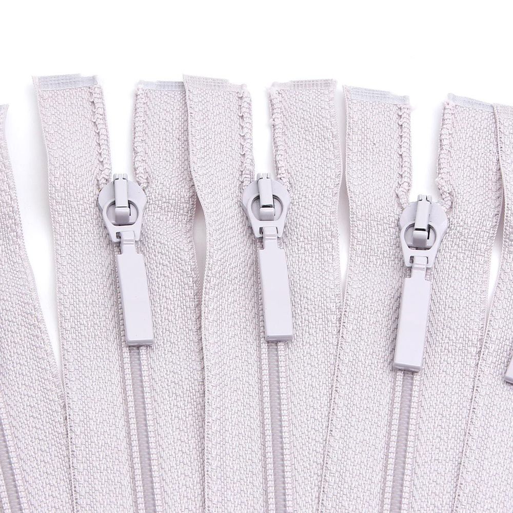 Молния спираль (витая) Arta Т5 (5 мм) 1 зам., разъем., 50 см, цв. 154 св.серый, уп.5 шт