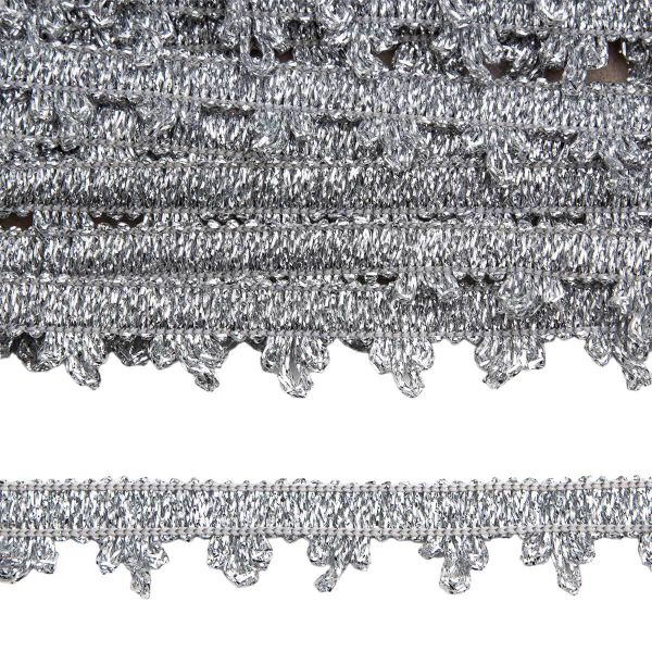 Тесьма 12мм / 16м (серебро), 1012