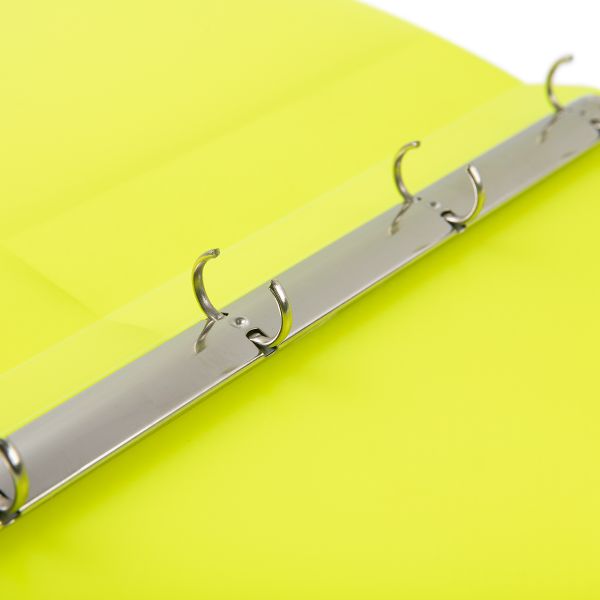 Папка на 4 О-кольцах A4 700 мкм 25 мм, 4 шт, d-17 мм, желтый EC211400009, Expert Complete