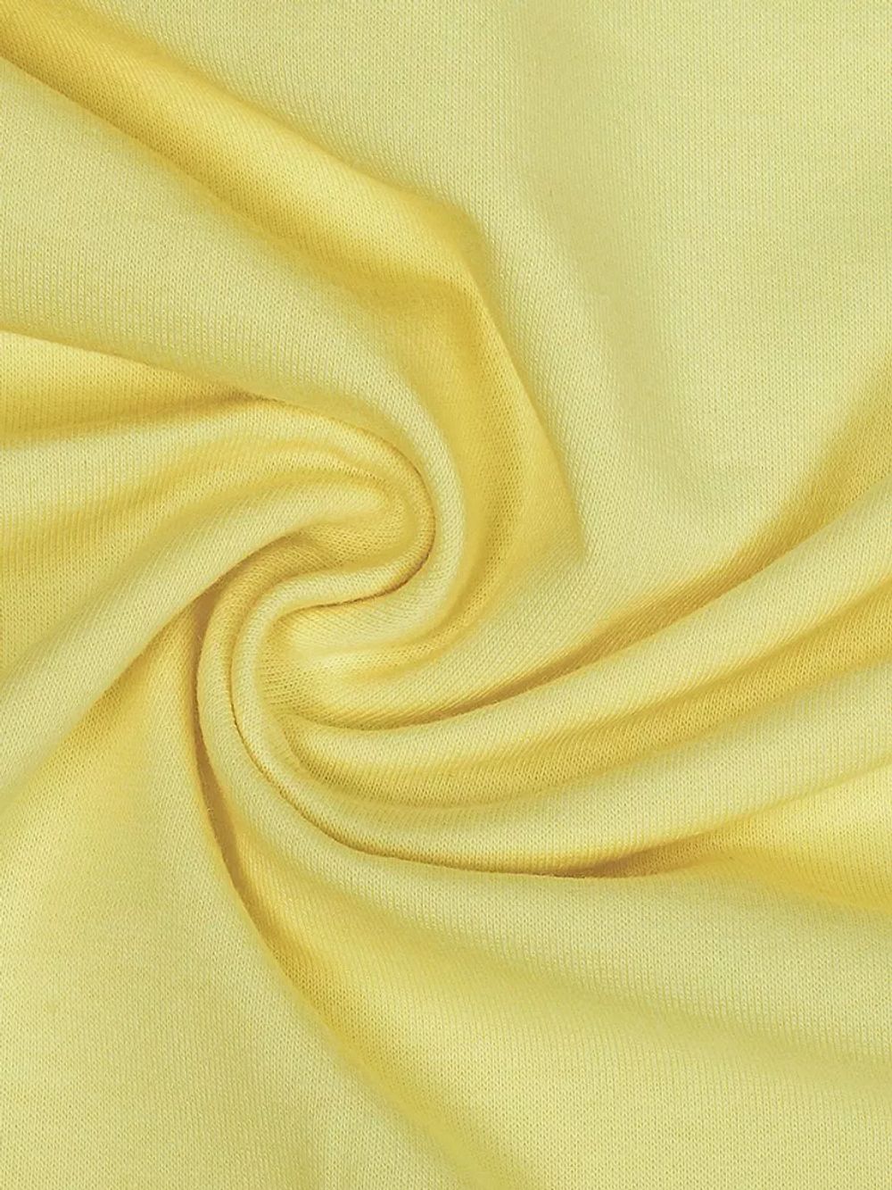 Футер 2-нитка петля поликоттон стрейч 220 г/м², 160 см / 3 метра, ФУТ2Х.TBY.ХЛ-ПЭ.S802.3, цв.S802 желтый