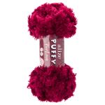 Пряжа Alize (Ализе) Puffy серия Нежный мех (Furlove) / уп.5 мот. по 100г, 6.3м, 107 вишня