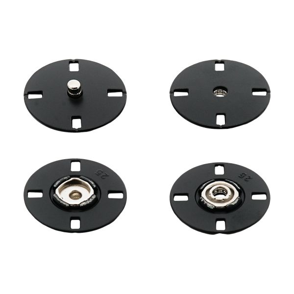 Кнопка пришивная 25мм, черный, RA3091, 10 шт