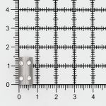 Наконечник для шнура металл цилиндр со стразами ⌀2,5/4,5 мм, 14,5х8 мм (чер.никель), 20 шт