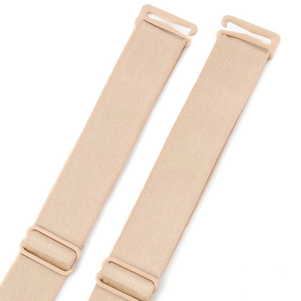 Бретели для бюстгальтера регулируемые 20 мм, 23-45 см, бежевый, 1 пара, UDART01
