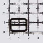 Рамка регулировочная металл литая 15 мм /19х15 мм, ⌀2 мм/, чер.никель, 4 шт