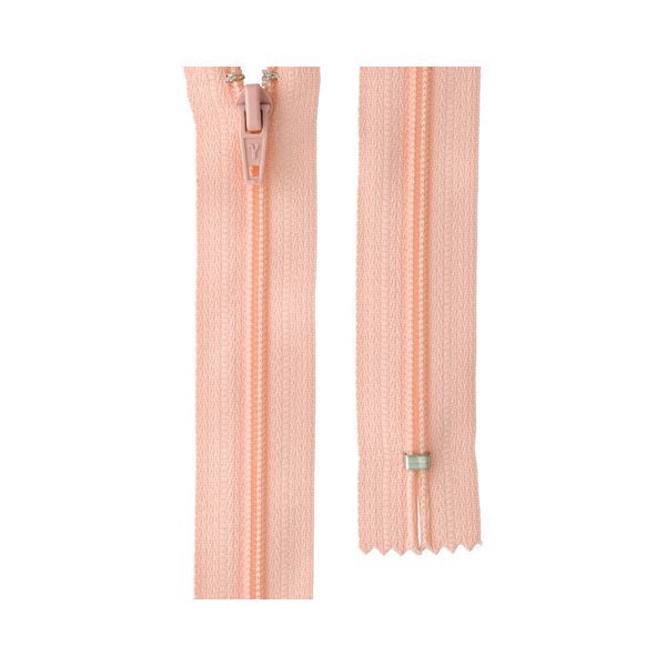 Молния спираль (витая) брючная Т4 (4 мм) 1 зам., н/раз., 16 см, автомат, 150 св.персиковый, G004A Gamma, 10 шт