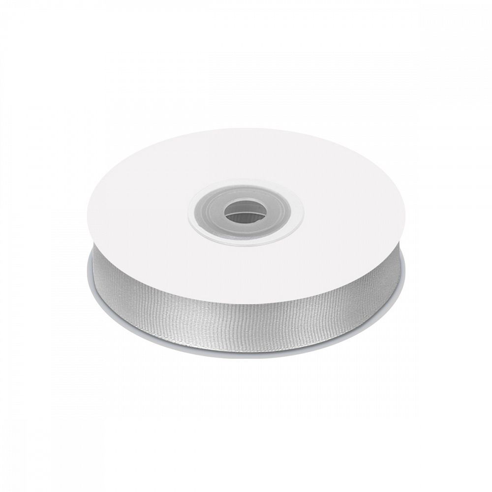 Лента репсовая (в рубчик) 20.0 мм, цв. 007 св.серый For Hobby, уп. 22.86м (±1м)