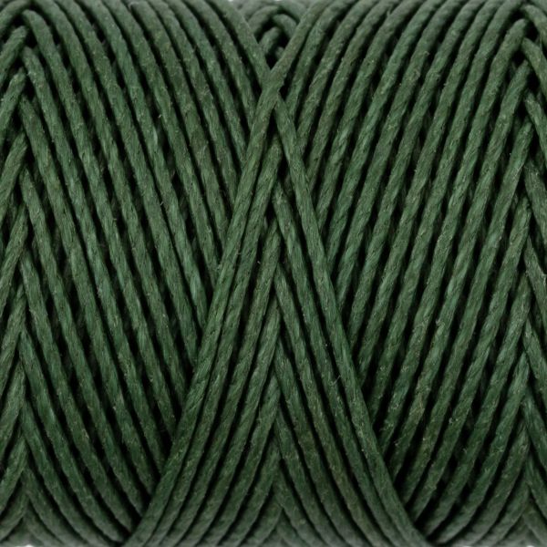 Нитки для кожи вощёные кручёные (Рами) 0.55 мм, 25 м, 011 зеленый, LC-004, Промысел