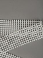 Лента с имитацией жемчуга 40 мм / 9.14 метров, TBYS13, цв.молочный