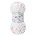 Пряжа Alize (Ализе) Mini Colors серия Бархат (Velluto) / уп.5 мот. по 100 г, 68м, 8110 принт