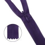 Молния потайная (скрытая) Т3 (3 мм) 1 зам., н/раз., 20 см, фиолетовый, 31226 / 20, 10 шт