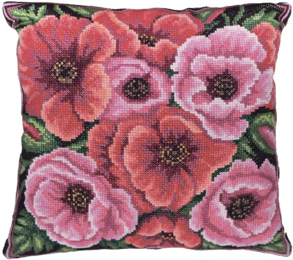 Набор для вышивания нитками Panna, Подушка Летний дебют, 30х30 см