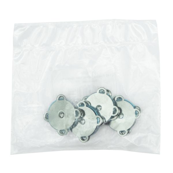 Кнопка магнитная металл пришивная ⌀18.0 мм, чер.никель, 4 шт, BIG