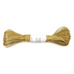 Шнур металлизированный ⌀1.0 мм / 50 метров, 2 золото