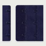 Застежки для бюстгальтера текстильные 3х2, 57 мм, 25 шт, 061 т.синий, Arta