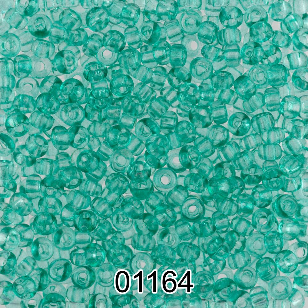 Бисер Preciosa круглый 10/0, 2.3 мм, 500 г, 01164 (Ф414) бирюзовый