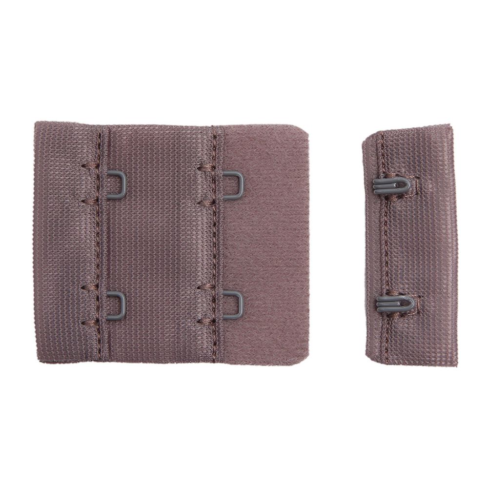 Застежки для бюстгальтера текстильные 2х2, 38 мм, 1645 шиншилла, 2494, 25 шт, Arta