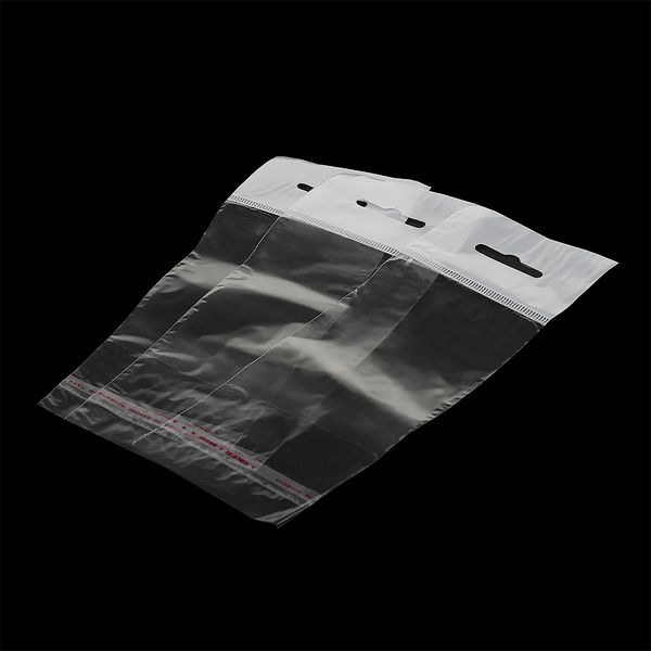 Пакет упаковочный полипропиленовый клеевой клапан (скотч) с еврослотом 7х10+4 35мкм, цв. белый, уп.100 шт