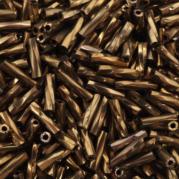 Стеклярус Astra&Craft 5 мм, 150 г (10х15 г), цв. М-222Т коричневый (крученый)