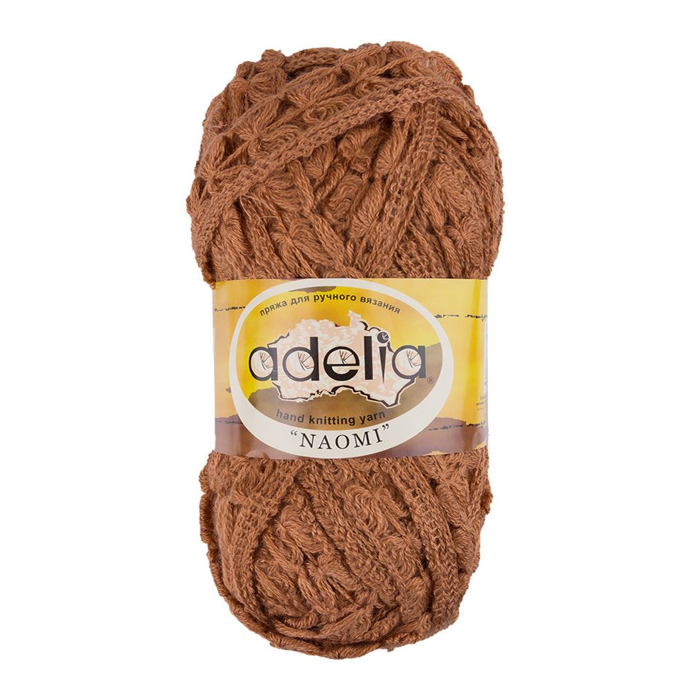 Пряжа Adelia Naomi / уп.5 мот. по 100г, 24м, 16 коричневый Пряжа Adelia Naomi / уп.5 мот. по 100г, 24м, 16 коричневый