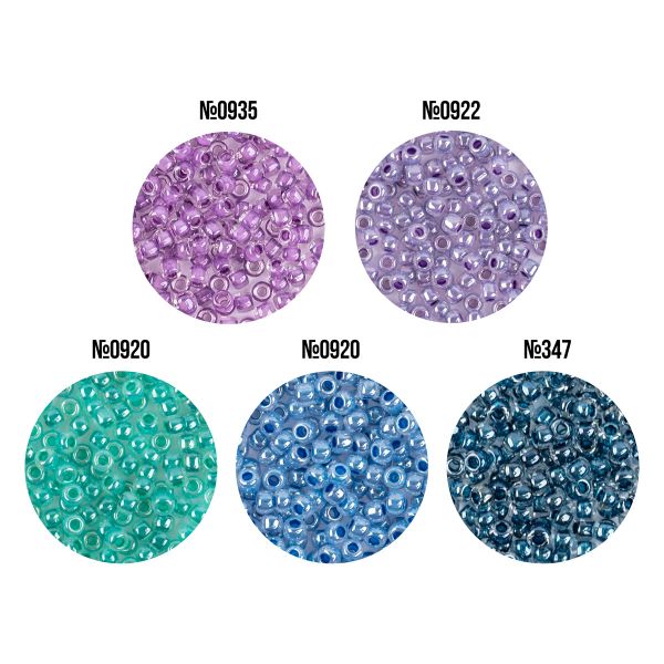 Бисер Япония Toho 11/0 круглый 3 ASSORTI 2.2 мм, 5х5 г, №04