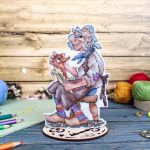 Набор для вышивания нитками МП Студия, на пластиковой канве Папа Карло 17х10см