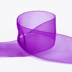 Лента капроновая (органза) 38.0 мм / 22.8±1 метра, 114 фиолетовый, Blitz OR-38