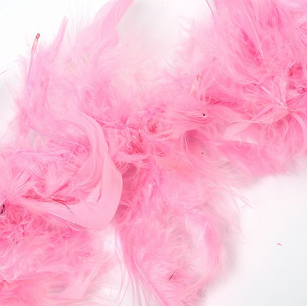 Боа из перьев 2 метра, 50±3 г, розовый