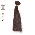 Трессы для кукол 15 см, 100 см, 25 г, 08 шоколадный, HobbyBe HAR-7