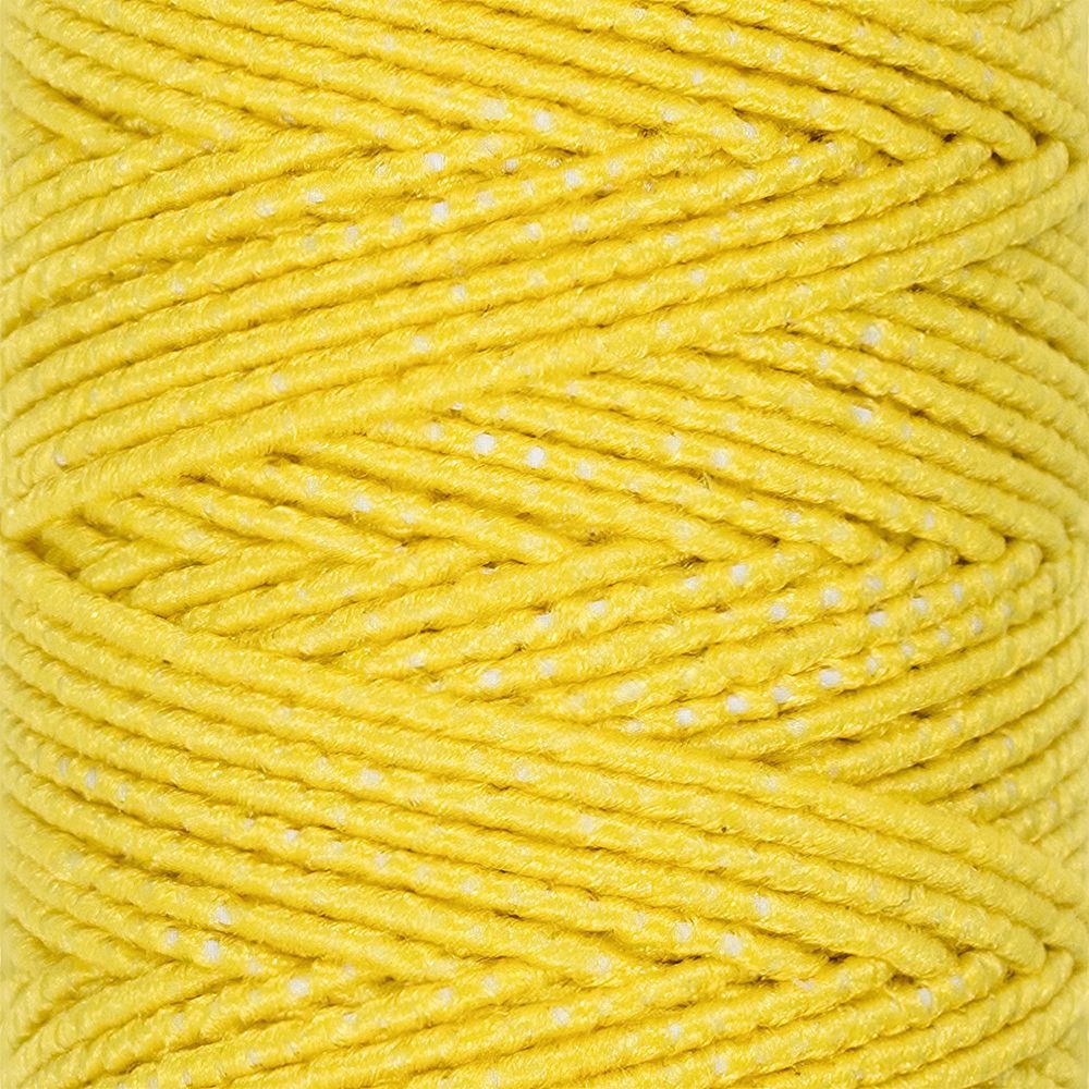 Нитки спандекс ⌀0.6 мм, набор 10 катушек по 25 метров, 385 я.желтый, Gamma ET-10
