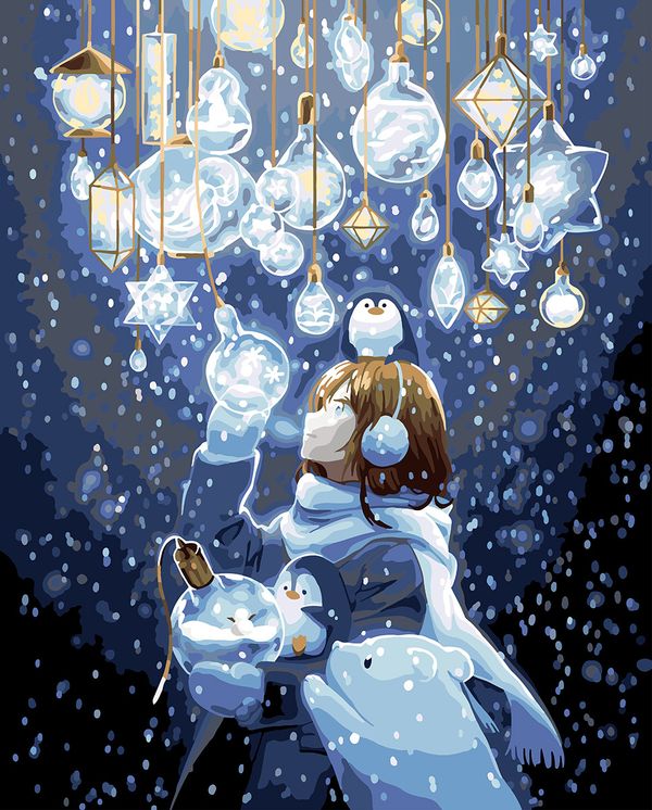 Картина по номерам Фрея PNB/PLDD-233, Волшебное свечение, (со светодиодами) 50х40 см