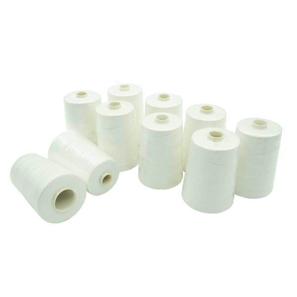 Нитки штапельные ПНК им.Кирова 210ЛШ, 1000 м / 1 кат., 0101 белый