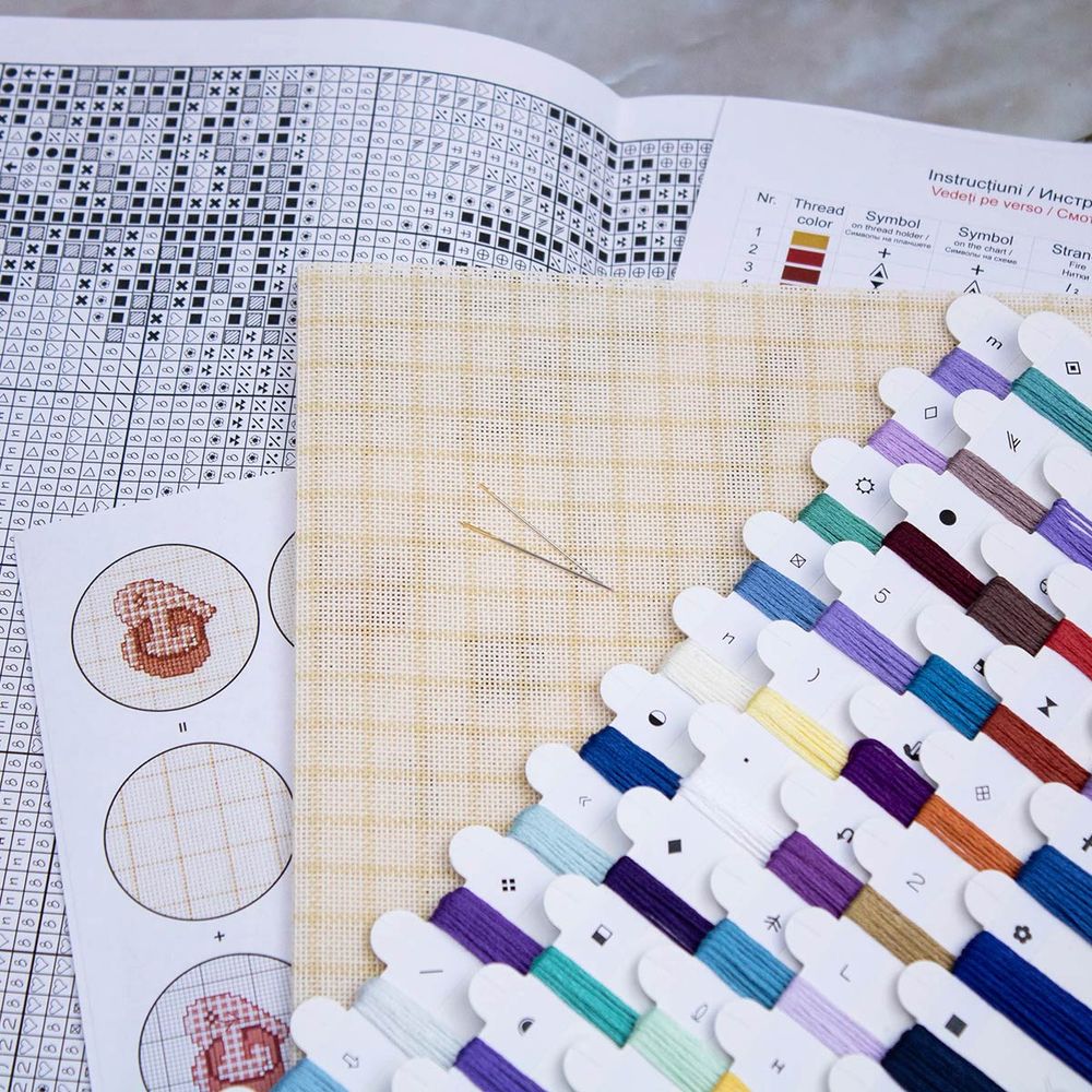 Набор для вышивания нитками Luca-S G705, гобелен Северное сияние, 20х15см