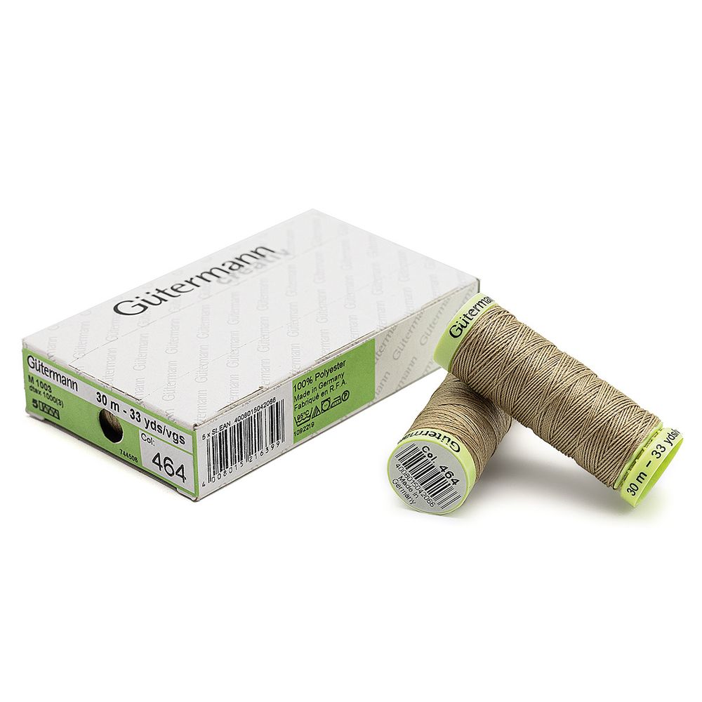 Нитки отделочные Gutermann Top Stitch, 30м, 464 песочный, 5 катушек