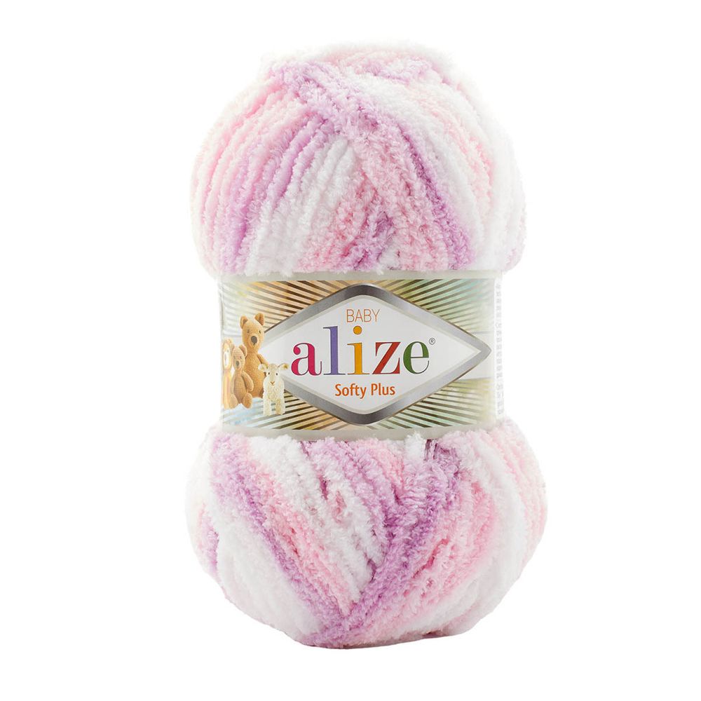 Пряжа Alize (Ализе) Softy Plus / уп.5 мот. по 100 г, 120 м, 6051 секционный