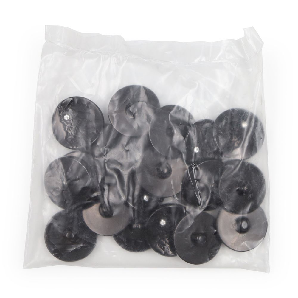 Пуговицы на ножке (3.00-521-28А) (черный), 20 шт