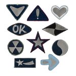 Термоаппликация светоотражающая, 10 шт, ассорти, Blitz