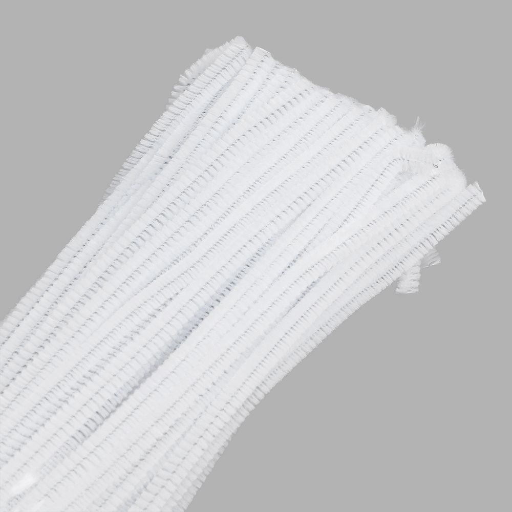 Проволока синельная 6 мм / 30см, 100 шт, Astra&Craft (A-025 белый)