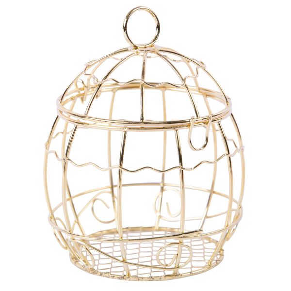 Миниатюра кукольная: Клетка металл 7х9.5 см, Blumentag MET-404