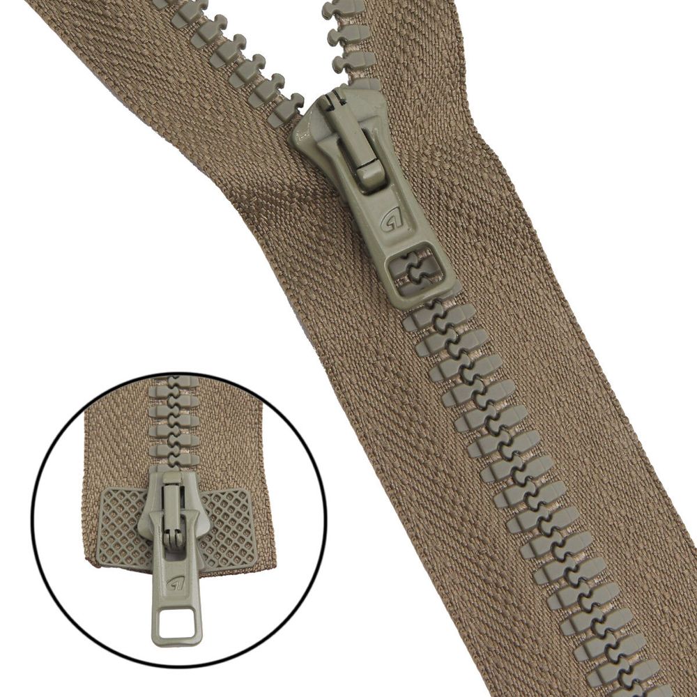 Молния трактор Arta Т6 (6 мм) 2 зам., разъем., 100 см, цв. 110 фисташковый, уп.5 шт