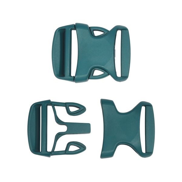 Фастекс (пряжка трезубец) пластик 30 мм, 50 шт, 77 зеленый